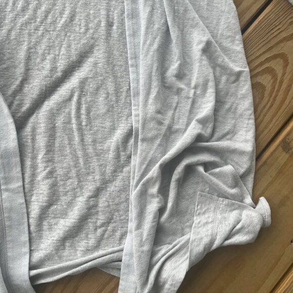 ** Alex T Linen T Shirt Cardigan Small heathered gray - Picture 3 of 10